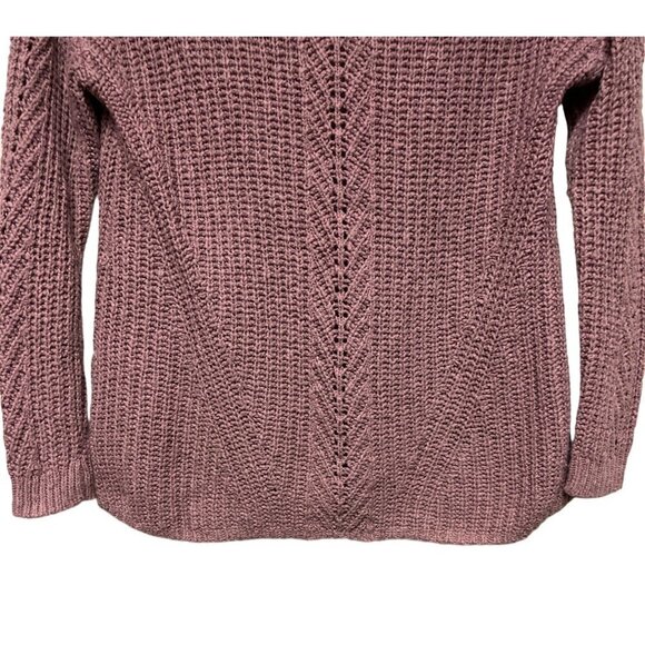 Lucky Brand Women's Brown Knit Long Sleeve Crew Neck Sweater Plus Size 2X Winter - Picture 3 of 7